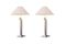 Vintage Brushed Steel Table Lamps from Belgo Chrom, Set of 2, Image 1