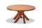 Vintage French T21 Round Dining Table in Solid Elm by Pierre Chapo 7