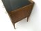 Italian Walnut & Ebonized Wood Dresser with Glass Top, 1950s 12