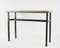 Painted Steel & Marble Console Table, 1980s 2