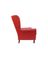 Danish Red Leather Lounge Chair, 1970s, Image 2