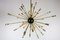 Italian Sputnik Chandelier in Black, Gold, and Orange from Stilnovo, 1950s 1