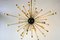 Italian Sputnik Chandelier in Black, Gold, and Orange from Stilnovo, 1950s 2