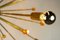 Italian Sputnik Chandelier in Black, Gold, and Orange from Stilnovo, 1950s 6