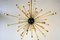 Italian Sputnik Chandelier in Black, Gold, and Orange from Stilnovo, 1950s 12