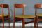 Dänischer ausziehbarer Vintage Teak Tisch mit Stühlen, 1960er 12