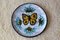 Centro de mesa o vide poche de cerámica con mariposa, Imagen 2