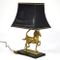 Lampe de Bureau Représentant un Cheval Vintage en Laiton 3