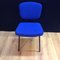 Stuhl aus blauer Wolle, 1960er Jahre 6