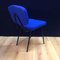 Chair in Blue Wool, 1960s 7