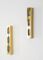 Brass & Glass Sconces, 1960s, Set of 2 1