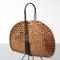 Rattan Curved Magazine Rack, 1950s, Image 4