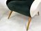 Italian Green and White Velvet Armchairs, 1950s, Set of 2 9