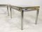 Italian Aluminum and Brass Side Tables, 1970s, Set of 2 5