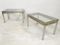 Italian Aluminum and Brass Side Tables, 1970s, Set of 2 7