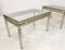 Italian Aluminum and Brass Side Tables, 1970s, Set of 2 9