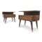 Vintage Italian Rosewood Bedside Tables, Set of 2 2