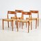 Model 77 Teak Chairs by Niels Otto Møller for J.L. Møllers, 1960s, Set of 4 2