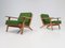 Mid-Century GE-290 Oak Framed Armchairs by Hans J. Wegner for Getama, Set of 2 1