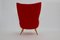 Fauteuil Rouge Mid-Century Moderne, 1950s 6