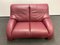 Himola Sofa Set in Wine Red, Set of 4 11