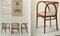 Art Nouveau Armchairs by Marcel Kammerer for Thonet, 1890s, Set of 4, Image 4