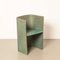Handgemachter grüner Stuhl aus gebogenem Schichtholz, 1920er 1