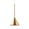 Figura Cone Lighting Brass Pendant Lamp from Schneid Studio 1