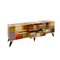 Italienisches Mid-Century Sideboard aus Glas & Messing für LA Studio 3