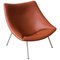 Brown Leather F157 Easy Chair by Pierre Paulin, 1960s, Image 1