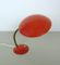 Rote deutsche Tischlampe mit Schwanenhals, 1950er 8