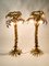 Brass Palm Tree Floor Lamps by Hans Kögl, 1970s, Set of 2, Image 3