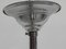 Art Deco Ceiling Lamp with Pink Glass Shade on Chromed Pendant 7