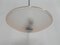 Art Deco Ceiling Lamp with Pink Glass Shade on Chromed Pendant, Image 6