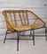 Rattan Bench, 1960s 2