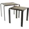 Wrought Iron and Slate Nesting Tables, 1960s, Set of 2 1