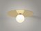 Plate and Sphere Ceiling/Wall Lamp by Atelier Areti 1