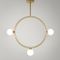 Lampe à Suspension Cercle avec 3 Sphères en Verre par Atelier Areti 1
