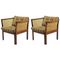 Plexus Easy Chairs in Rosewood by Illum Vikkelso for CFC Silkeborg, 1970s, Set of 2 1