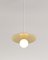 Disc & Sphere Horizontal Pendant Lamp with Fabric Cable by Atelier Areti 1