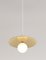 Disc & Sphere Horizontal Pendant Lamp with Fabric Cable by Atelier Areti 2