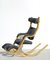 Rocking Chair Gravity Vintage en Cuir par Peter Opsvik pour Stokke 1