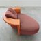 Baialonga Chaise Lounge in Tangerine Leder und rotem Stoff von Studio Visette für Pierantonio Bonacina, 1990er 5