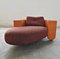 Leather and Fabric Baialonga Chaise Lounge by Studio Visette for Pierantonio Bonacina, 1990s 3