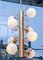 Lámpara de suspensión de latón con globos de alabastro y cuarzo de Glustin Creation, Imagen 6