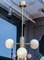 Lámpara de suspensión de latón con globos de alabastro y cuarzo de Glustin Creation, Imagen 3