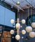 Lámpara de suspensión de latón con globos de alabastro y cuarzo de Glustin Creation, Imagen 2
