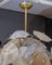 Messing Kronleuchter mit Murano Glas Blättern von Glustin Creation 6