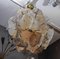 Brass Spherical Chandelier with Murano Glass Leaves by Glustin Creation 3