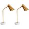 Elegant Desk Lamp with Marble Base and Coppered Brass Body from Glustin Luminaires 1